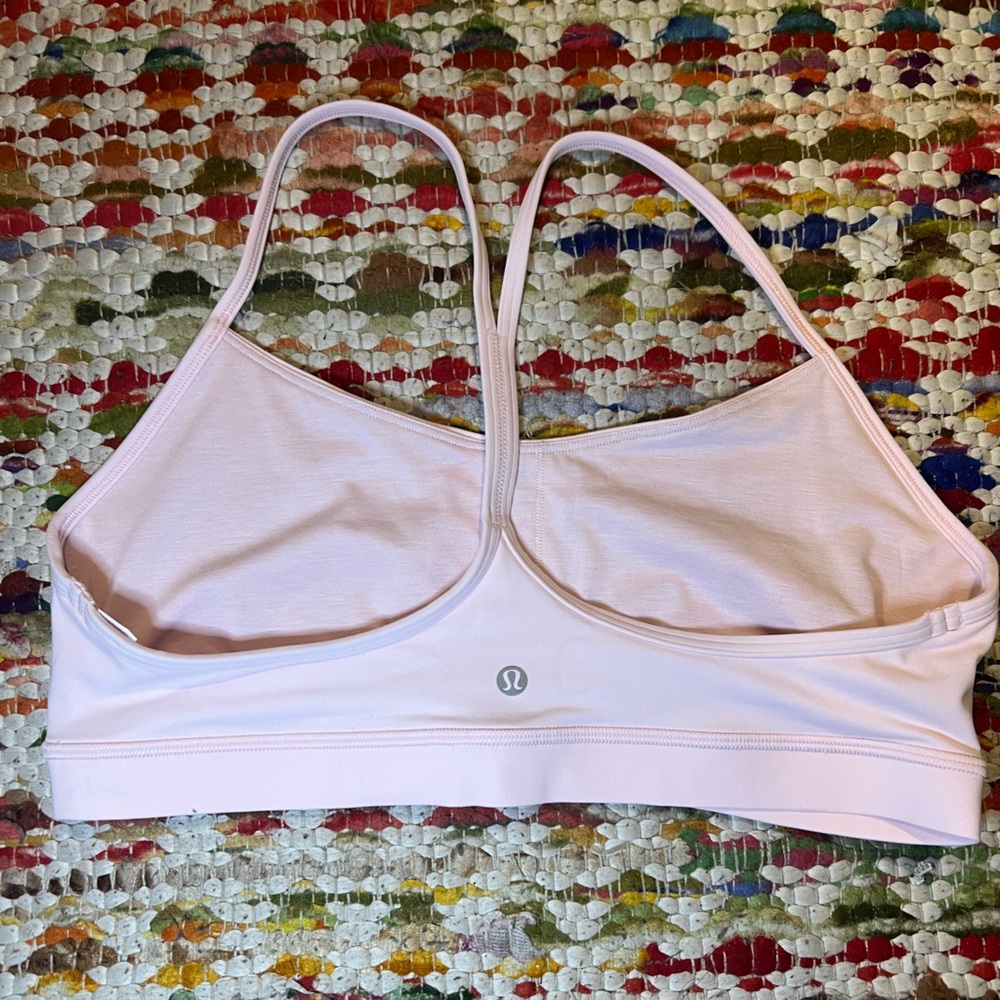Lululemon Light Pink Sports Bra Flow Y 14